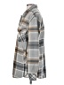Thread & Supply 100% Polyester Plaid Gray Fleece Size S - photo 5