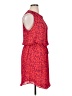 Gap 100% Polyester Print Red Casual Dress Size XL - photo 4