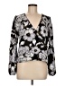 Bar III 100% Polyester Black Long Sleeve Blouse Size M - photo 1