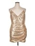 Unbranded Metallic Gold Cocktail Dress Size XL - photo 1