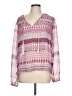 Decree 100% Polyester Pink Long Sleeve Blouse Size L - photo 1