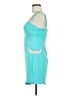 Bebe Color Block Teal Cocktail Dress Size M - photo 5