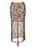 Bar III Animal Print Tan Casual Skirt Size XL - photo 1