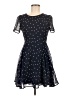 Rush 100% Polyester Polka Dots Black Casual Dress Size M - photo 1