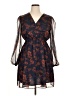 Unbranded 100% Polyester Paisley Blue Cocktail Dress Size XL - photo 1