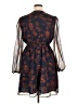 Unbranded 100% Polyester Paisley Blue Cocktail Dress Size XL - photo 2