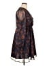 Unbranded 100% Polyester Paisley Blue Cocktail Dress Size XL - photo 4