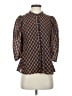 Eva Franco Argyle Orange 3/4 Sleeve Blouse Size 2 - photo 1