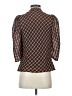 Eva Franco Argyle Orange 3/4 Sleeve Blouse Size 2 - photo 2