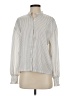 Ann Taylor LOFT Outlet 100% Polyester Stripes Ivory Long Sleeve Blouse Size XS - photo 1