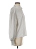 Ann Taylor LOFT Outlet 100% Polyester Stripes Ivory Long Sleeve Blouse Size XS - photo 4