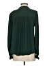 Ann Taylor LOFT 100% Polyester Green Long Sleeve Blouse Size S - photo 2