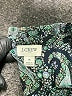 J.Crew Factory Store 100% Polyester Paisley Teal Long Sleeve Blouse Size S - photo 7