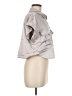 LIFE Metallic Silver Short Sleeve Blouse Size L - photo 4