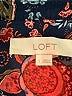 Ann Taylor LOFT 100% Rayon Paisley Black Long Sleeve Blouse Size S - photo 7