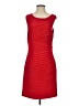 Calvin Klein Solid Red Cocktail Dress Size XXS (estimated) - photo 1