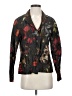 Chico's 100% Polyester Print Black Brown Jacket Size Sm (0) - photo 1
