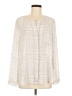 CALVIN KLEIN JEANS 100% Polyester Ivory Long Sleeve Blouse Size M - photo 1