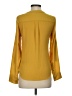 Express 100% Polyester Yellow Long Sleeve Blouse Size XXS - photo 2