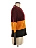Shein 100% Acrylic Color Block Burgundy Pullover Sweater Size M - photo 4