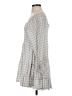 Arula Checkered-gingham Gray Tan Casual Dress Size XXS (estimated) - photo 5