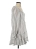 Arula Checkered-gingham Gray Tan Casual Dress Size XXS (estimated) - photo 4