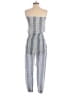 Cool Change 100% Rayon Checkered-gingham Blue Jumpsuit Size S - photo 2