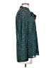 Acevog 100% Polyester Polka Dots Teal Long Sleeve Blouse Size S - photo 4
