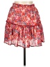 Fanco 100% Polyester Paisley Red Casual Skirt Size L - photo 1