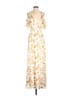 Privacy Please 100% Polyester Floral Ivory Casual Dress Size M (estimated) - photo 1