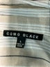 Como Black Ivory 3/4 Sleeve Button-Down Shirt Size L - photo 7