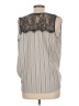 Renee C. Silver Sleeveless Blouse Size L - photo 2