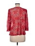Ember 100% Polyester Red 3/4 Sleeve Blouse Size M - photo 2