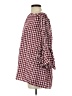 Capulet Checkered-gingham Burgundy 3/4 Sleeve Blouse Size XS - photo 5