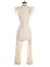 Free People 100% Cotton Solid Ivory Jumpsuit Size XS - photo 2