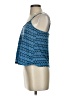 Topshop 100% Polyester Stripes Blue Sleeveless Top Size 4 - photo 5