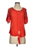 By & By Orange Short Sleeve Blouse Size S - photo 1