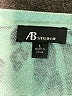 AB Studio 100% Cotton Animal Print Teal Cardigan Size L - photo 7