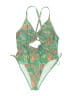 Unbranded Paisley Green Swimsuit Top Size 4X - photo 1