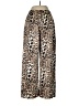 Lulus 100% Polyester Animal Print Brown Casual Pants Size M - photo 2