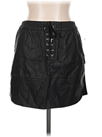 Trafaluc by Zara Faux Leather Skirt (view 1)