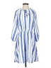 Como Blu 100% Polyester Chevron-herringbone Blue Casual Dress Size S - photo 1