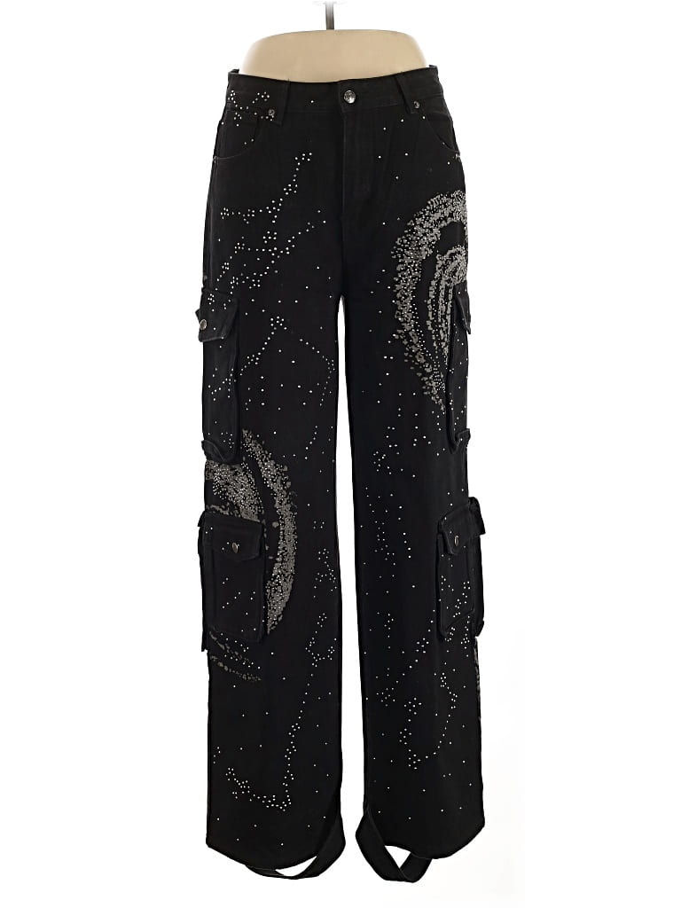 Pre-owned Akira Cargo Pants In Black