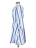 Como Blu 100% Polyester Chevron-herringbone Blue Casual Dress Size S - photo 5