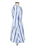 Como Blu 100% Polyester Chevron-herringbone Blue Casual Dress Size S - photo 4