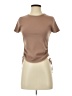 Heart & Hips Brown Short Sleeve Top Size S - photo 1