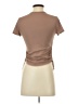 Heart & Hips Brown Short Sleeve Top Size S - photo 2