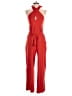 Sofia Jeans by Sofia Vergara Solid Red Jumpsuit Size S - photo 1