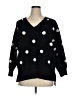 Catherine Malandrino Polka Dots Black Pullover Sweater Size XL (estimated) - photo 1