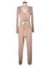 Kittenish Solid Tan Jumpsuit Size M - photo 1
